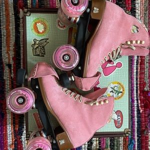Moxi Lolly Roller Skates - Strawberry Pink Size 6